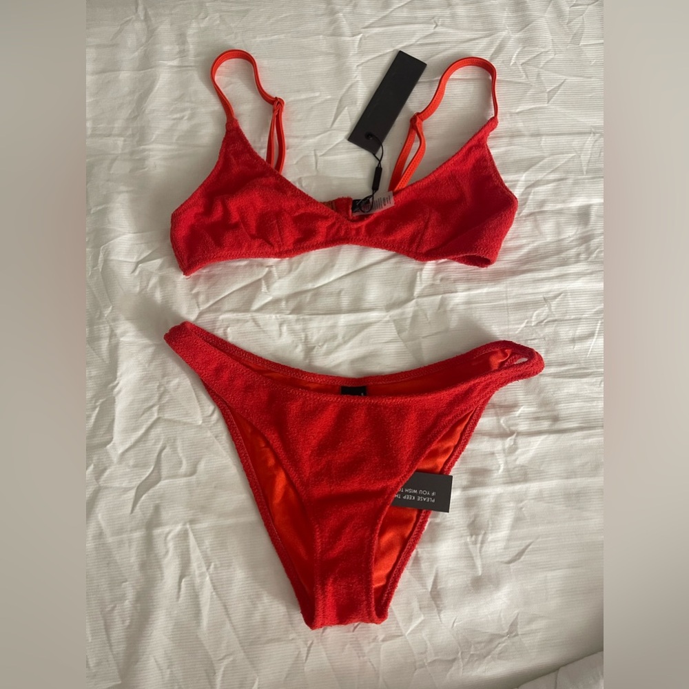 Red Triangl Bikini Set